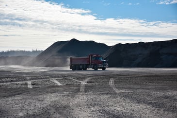 Truck at Tomlinson pit