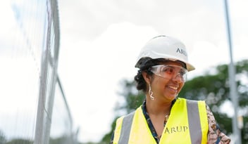 Woman in construction